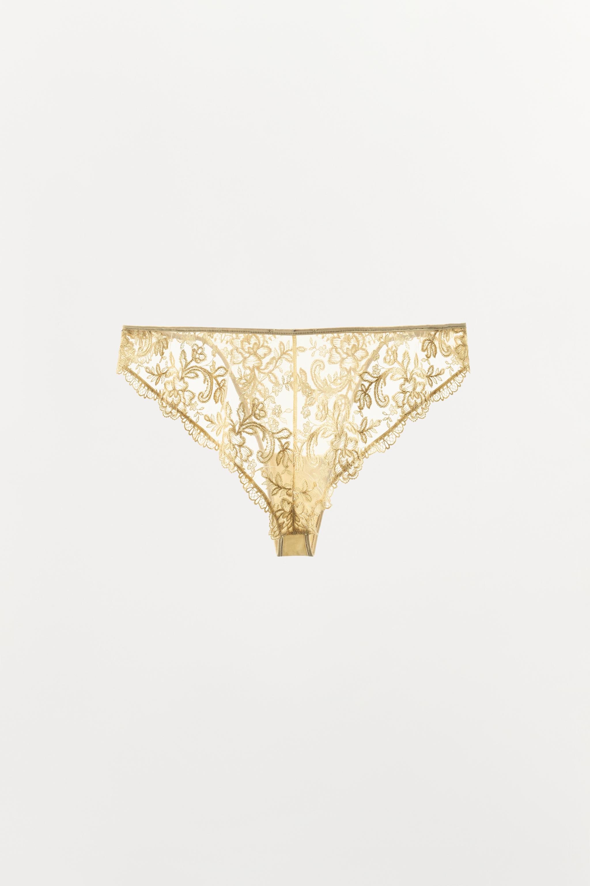 FLORAL EMBROIDERED PANTIES